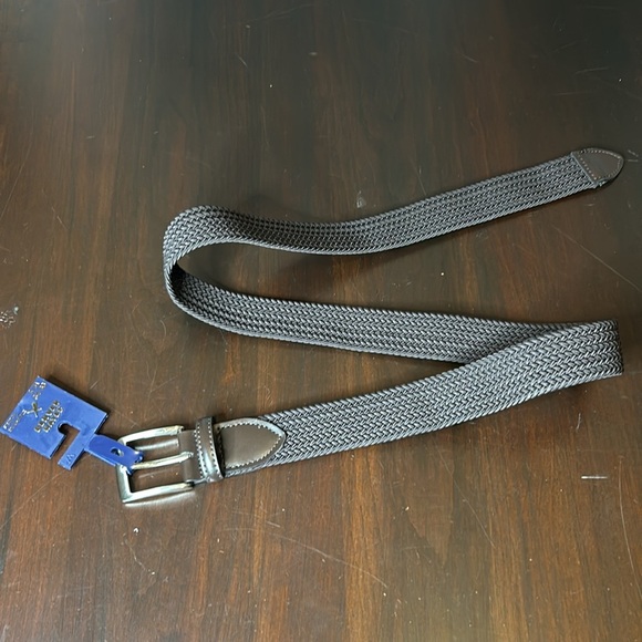 Denver Hayes Men's Woven Stretch Belt Brown New - Picture 11 of 11